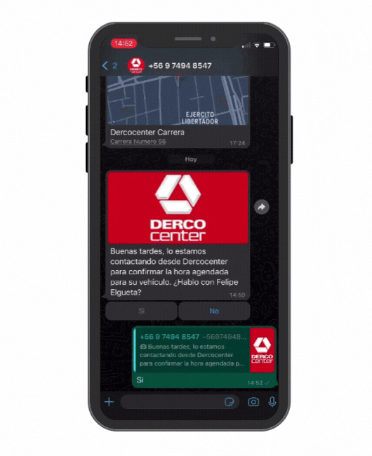 Confirmación de Citas por WhatsApp Derco