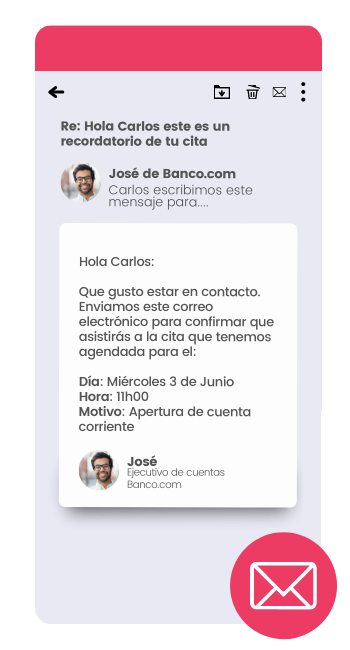 Elipse Citas - Confirmación Mail