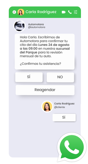 Elipse Citas - Confirmación WhatsApp